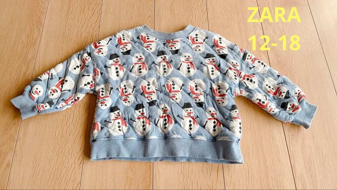 Thumbnail of ZARA Snowman Pattern Sweatshirt 12-18 Months