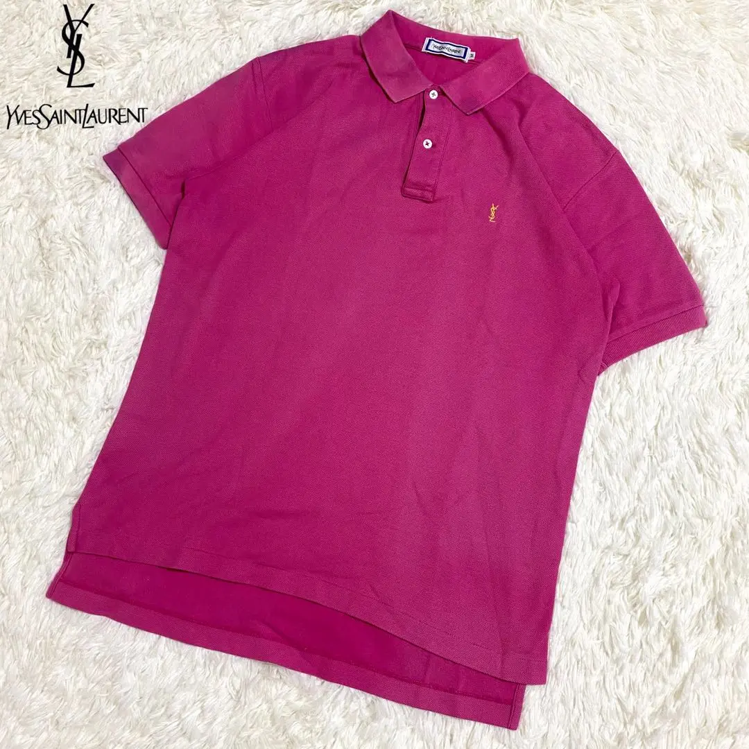Yves Saint Laurent ピンク ポロシャツ 半袖 m74156936995_1.jpg?1756342788