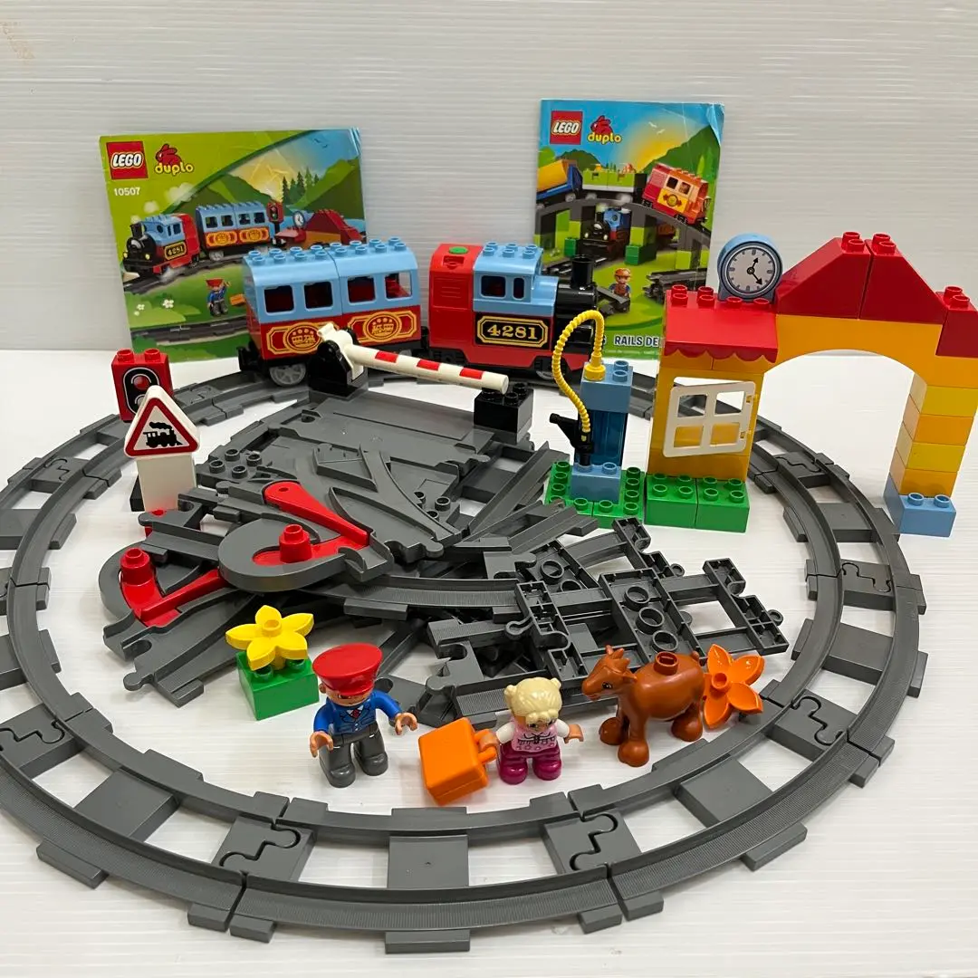 レゴ　デュプロ　はじめてのトレインセット　鉄道橋　踏切　セット売り　美品 Amazon.co.jp: レゴ デュプロ はじめてのトレインセット 10507