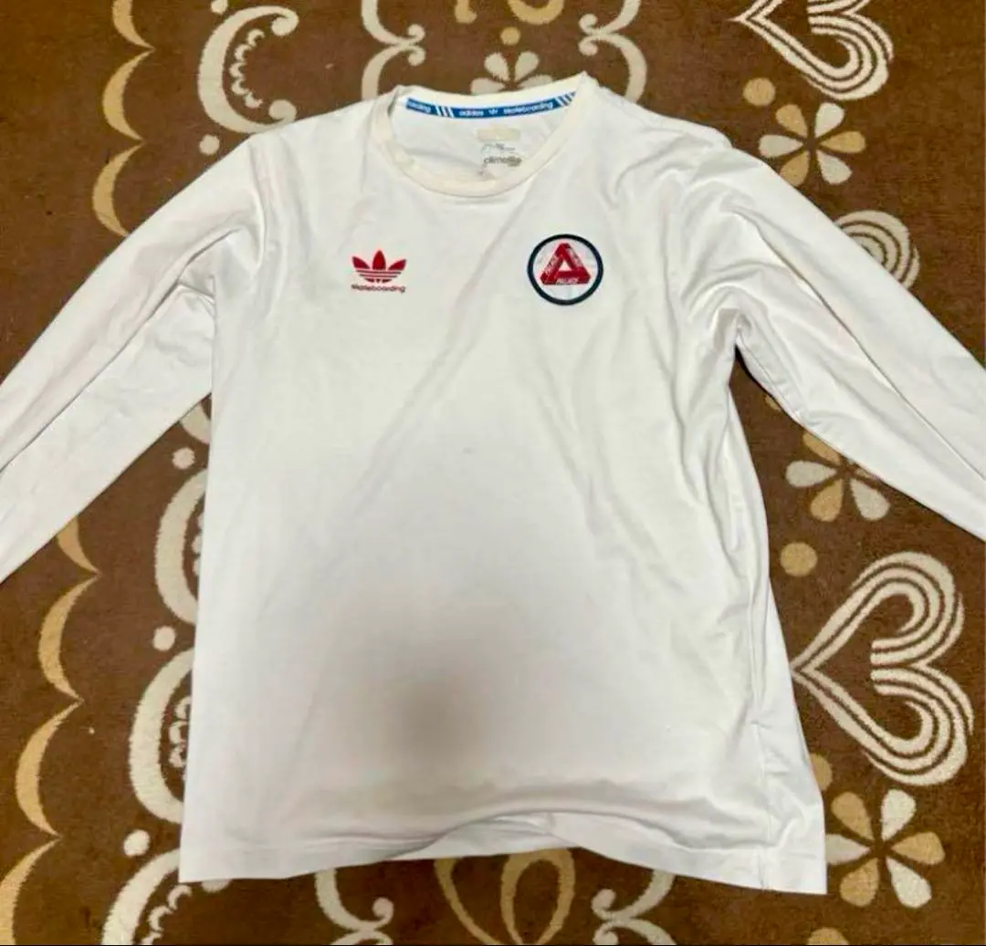 PALACE adidas ロンT コラボシャツ 美品】palace パレス adidasアディダス 長袖シャツ - メルカリ