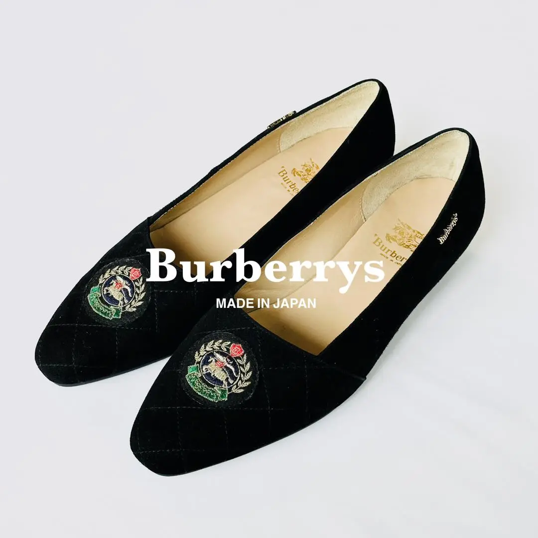 美品　BURBERRY レザー　ラウンドトゥ　パンプス　日本製 美品 BURBERRY レザー ラウンドトゥ パンプス 日本製 靴