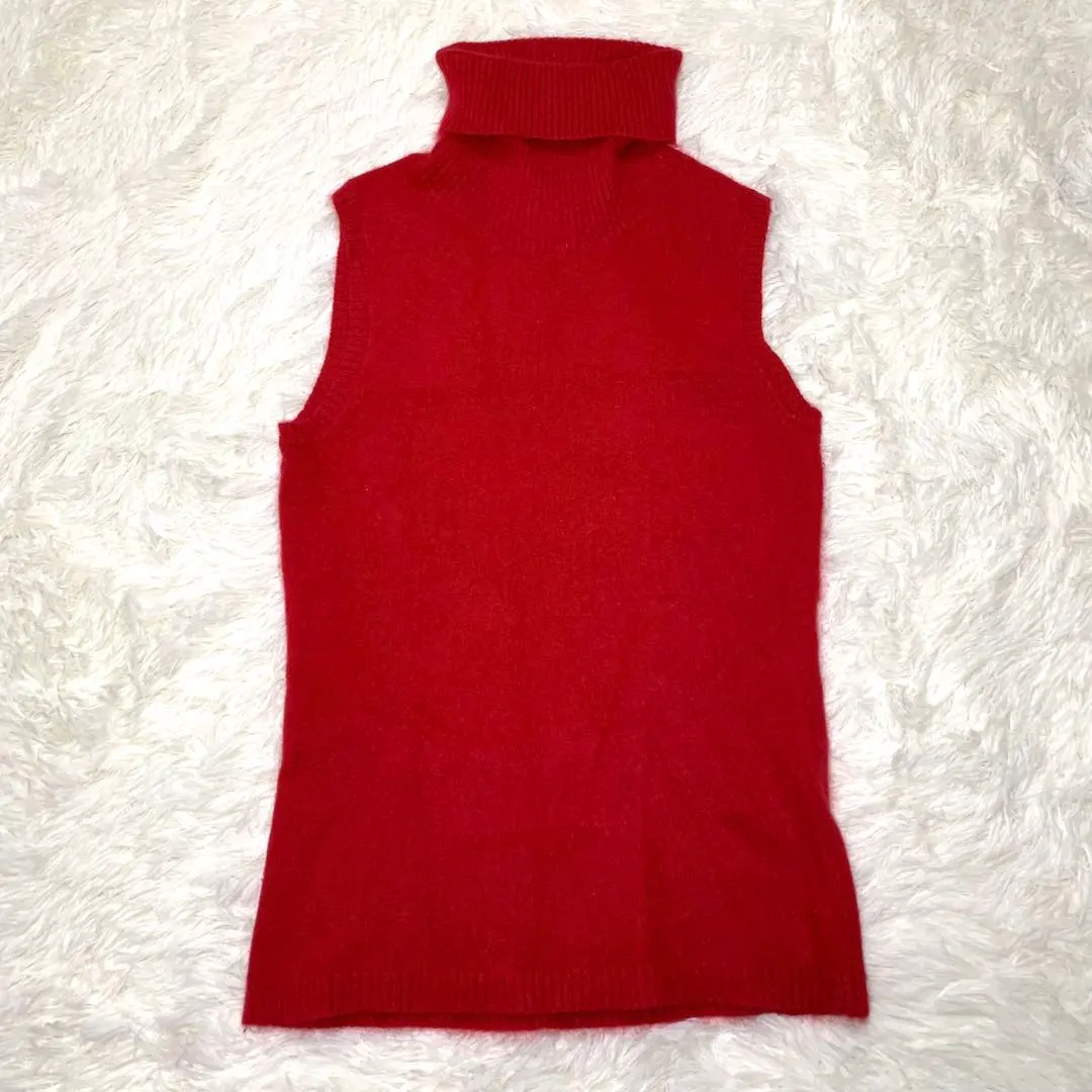 Thumbnail of NATURAL BEAUTY BASIC Sleeveless Knit Ribbed Angora