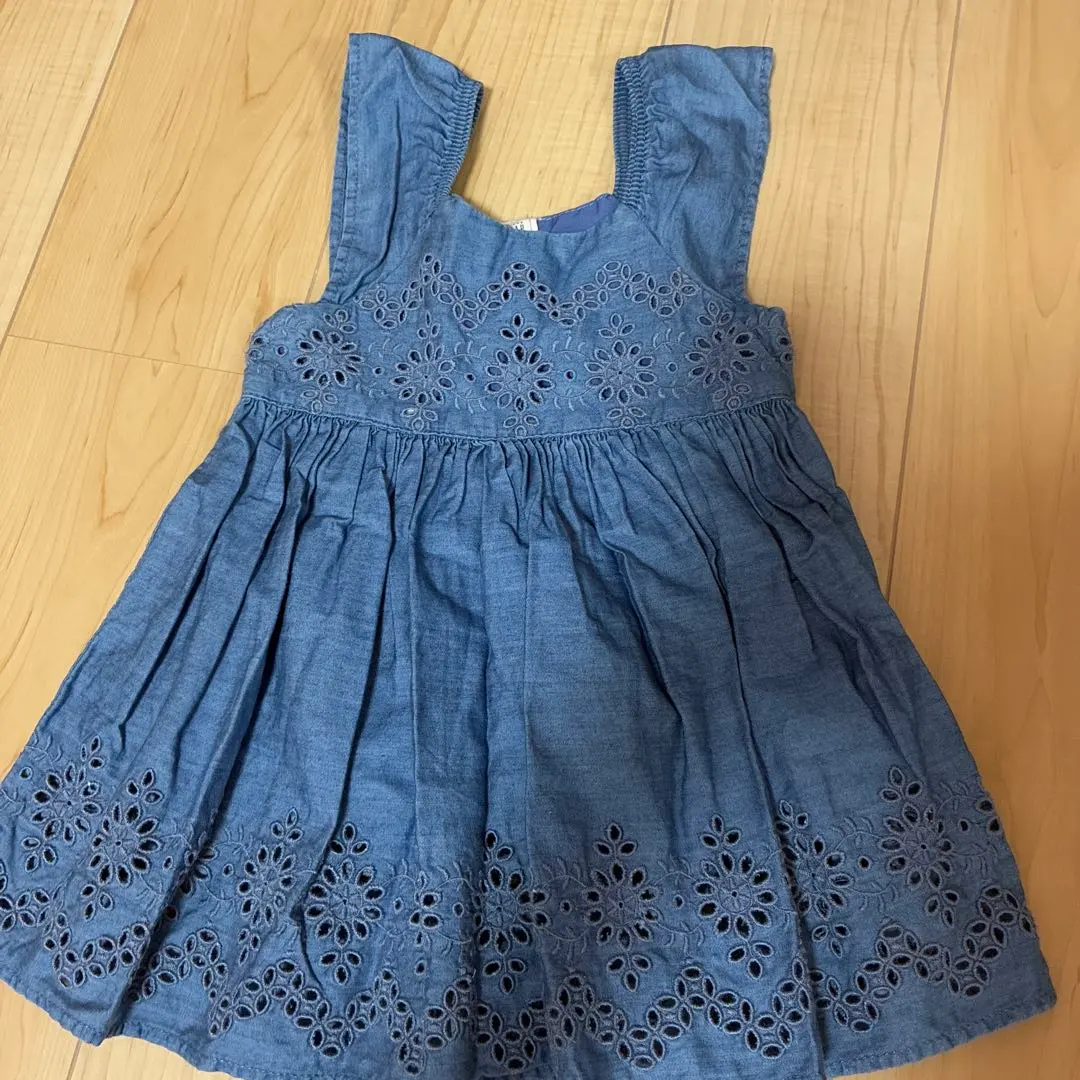 Thumbnail of GAP Denim Embroidered Dress 18-24 Months