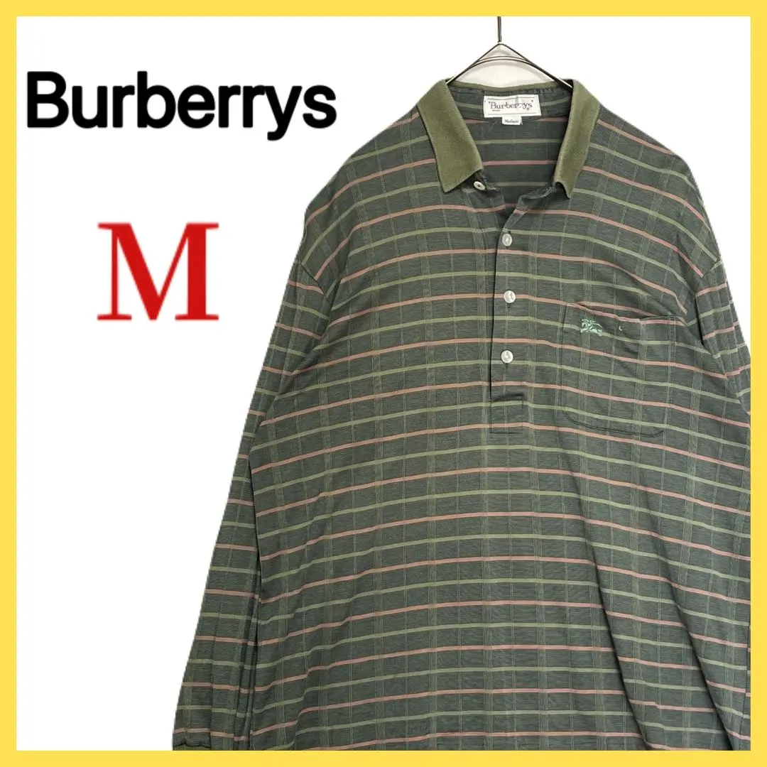 Thumbnail of [Rare] BURBBERYS 90s Embroidered Logo Long Sleeve Polo Shirt M Size