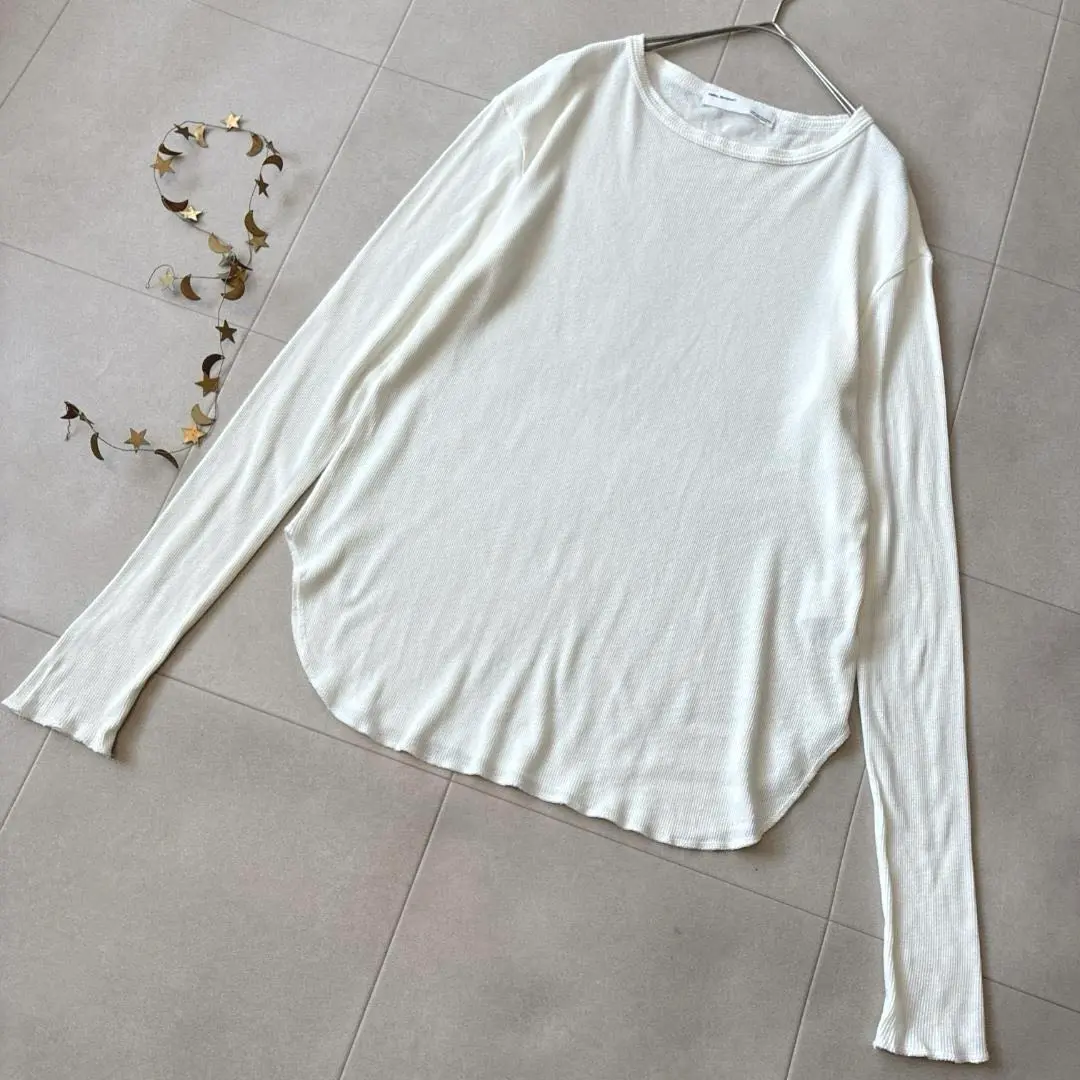 美品 24AW L'Appartement♡RIB 長袖 T 恤 白色 的縮圖