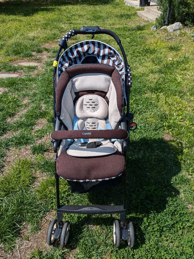 Thumbnail of Combi stroller, brown/stripe