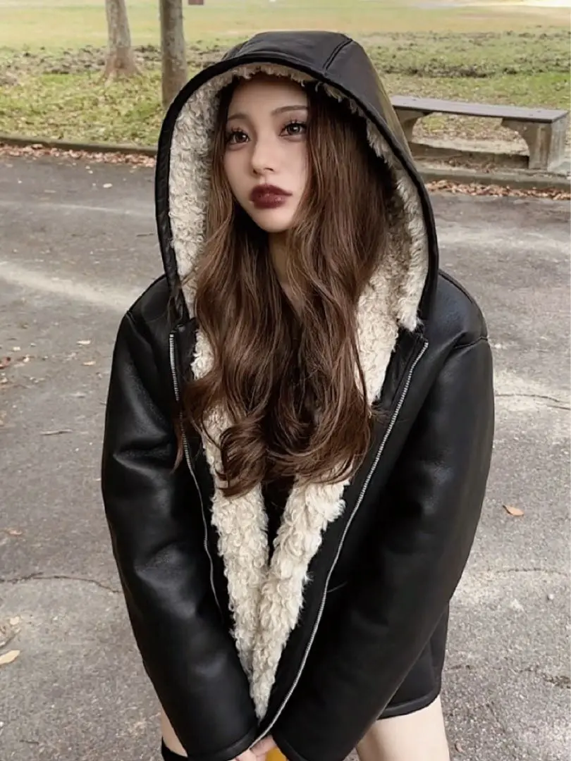 evris エヴリス リバーシブルボアフードブルゾン リバーシブルフードボアブルゾン[品番：MKSW0060155]｜EVRIS