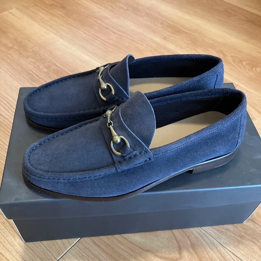 美品✨ IL MOCASSINO ビットローファー 黒 本革 【40】 金金具 50%OFF】イルモカシーノ ビットローファー ビブラムソール