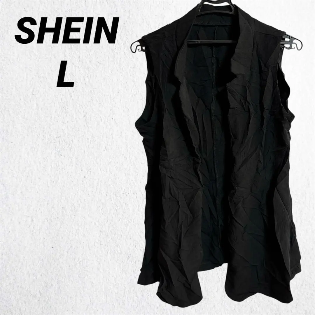 Thumbnail of SHEIN Black Sleeveless Vest 【L】Simple Solid Color