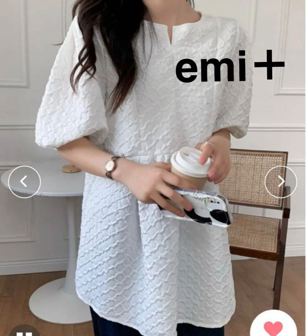 Thumbnail of emi+ blouse T-shirt peplum spring/summer short sleeve 3/4 sleeve