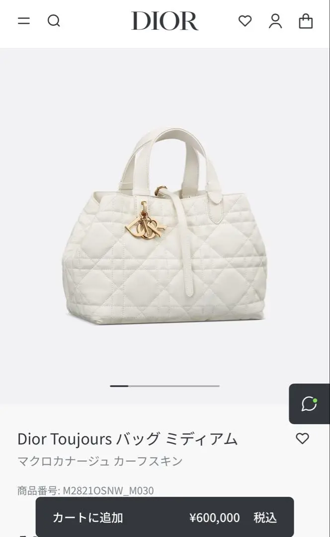 DIOR | Dior Toujours バッグ ラージ マクロカナージュ カーフスキン