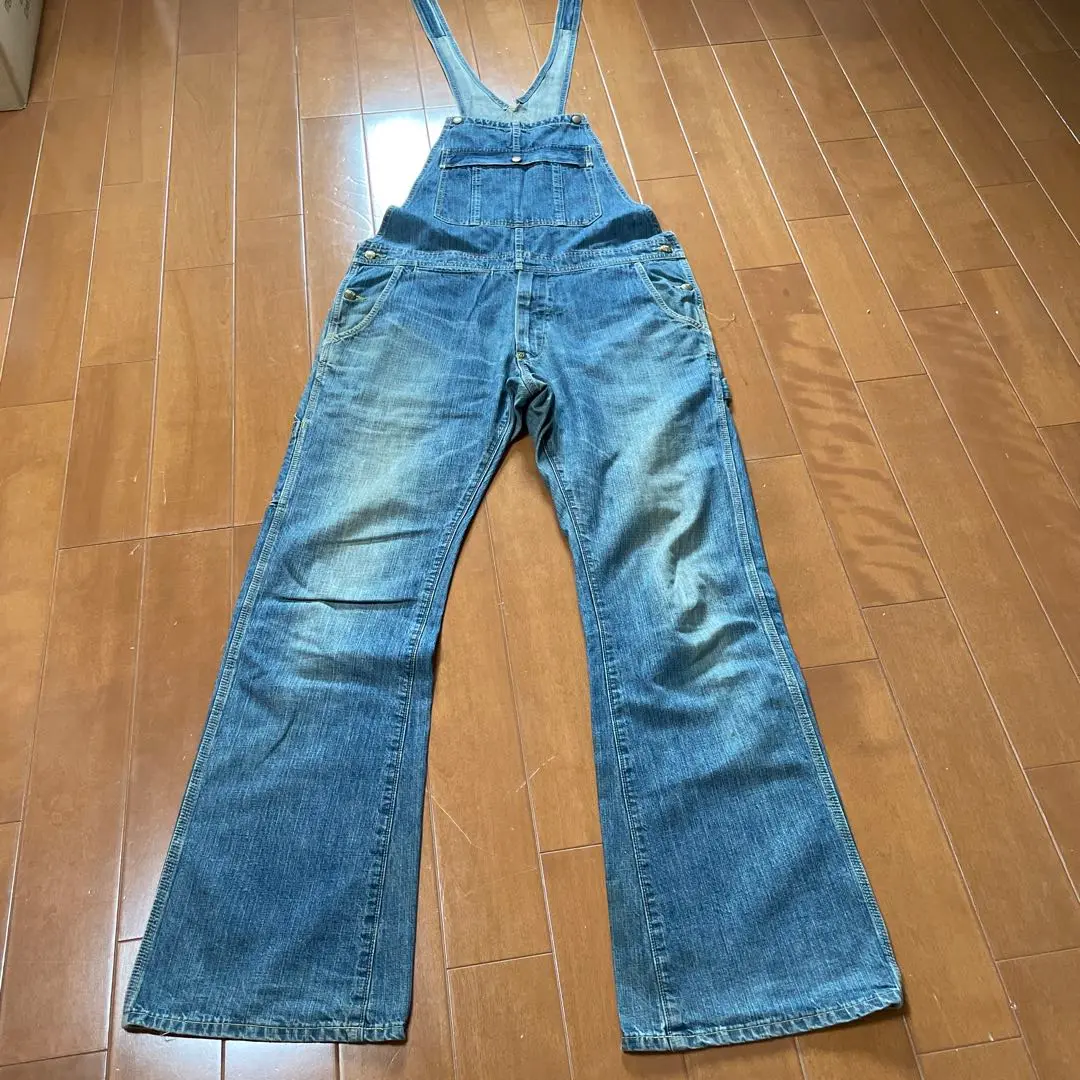 最終値下げ BLUE BLUE オーバーオール size.2 ブルーブルー 裏地