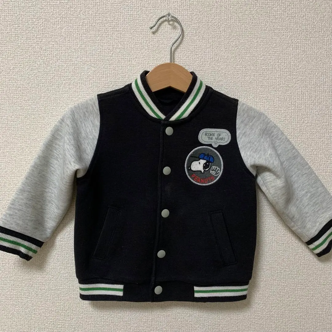 Thumbnail of Uniqlo Snoopy embroidered navy gray outerwear