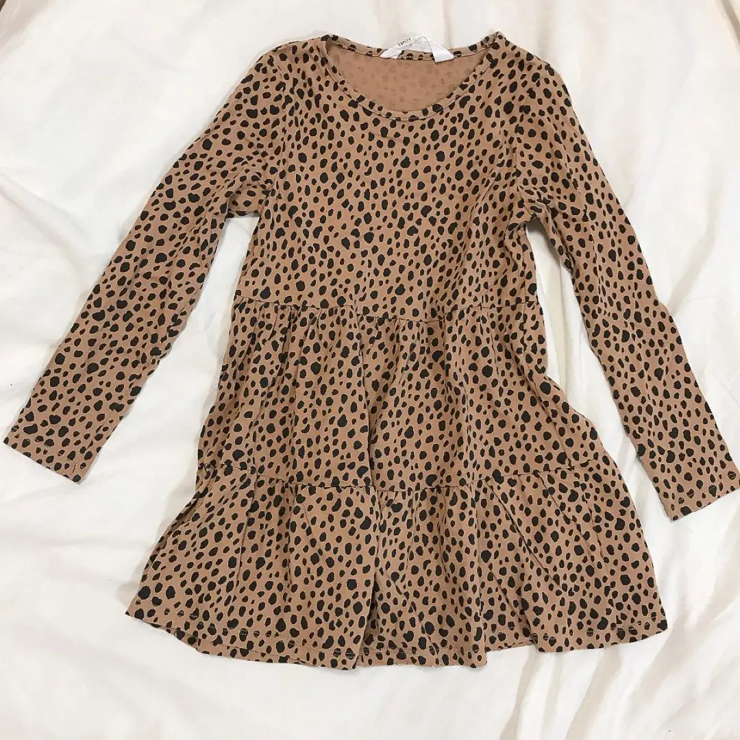 Thumbnail of H&M Leopard Print Tiered Dress, 120cm