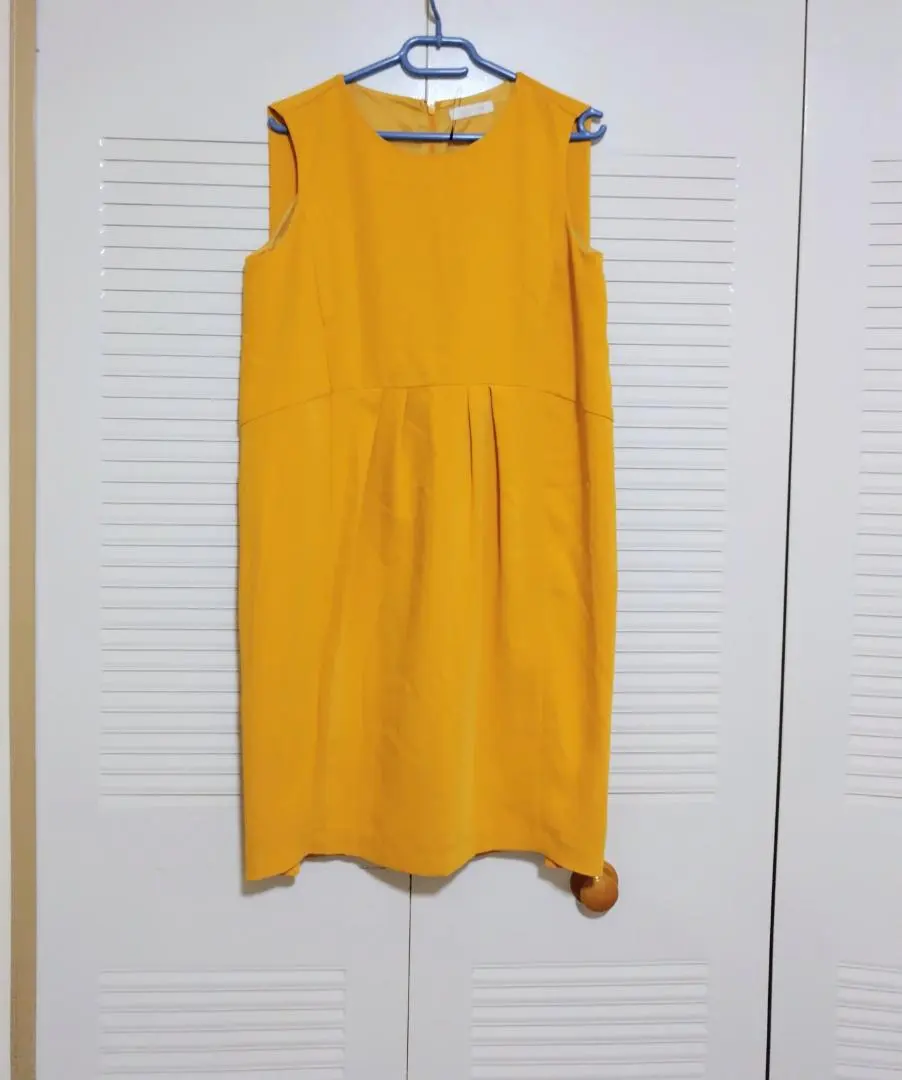 AG アクアガール 黃色 無袖 及膝洋裝 M 尺寸 F47 的縮圖