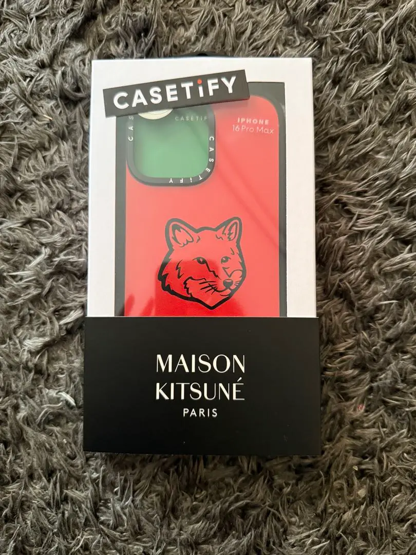 CASETiFY iPhone16pro メゾンキツネ ケース メゾン キツネ x CASETIFY IPHONE 16 PRO グラム フォックス