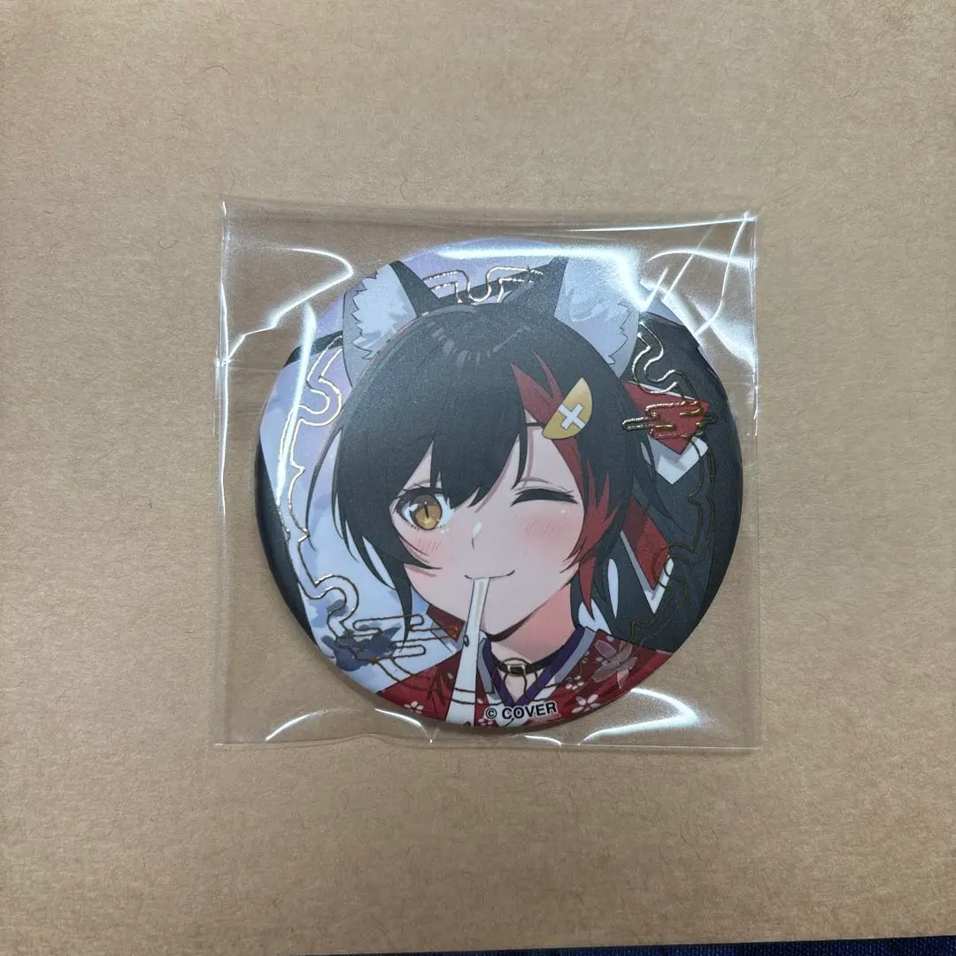 Thumbnail of Iroha Ni Hoheto Ayafu Bumu (Japanese syllabary poem) New Year's Day, Ookami Mio, Can Badge, Mio-sha