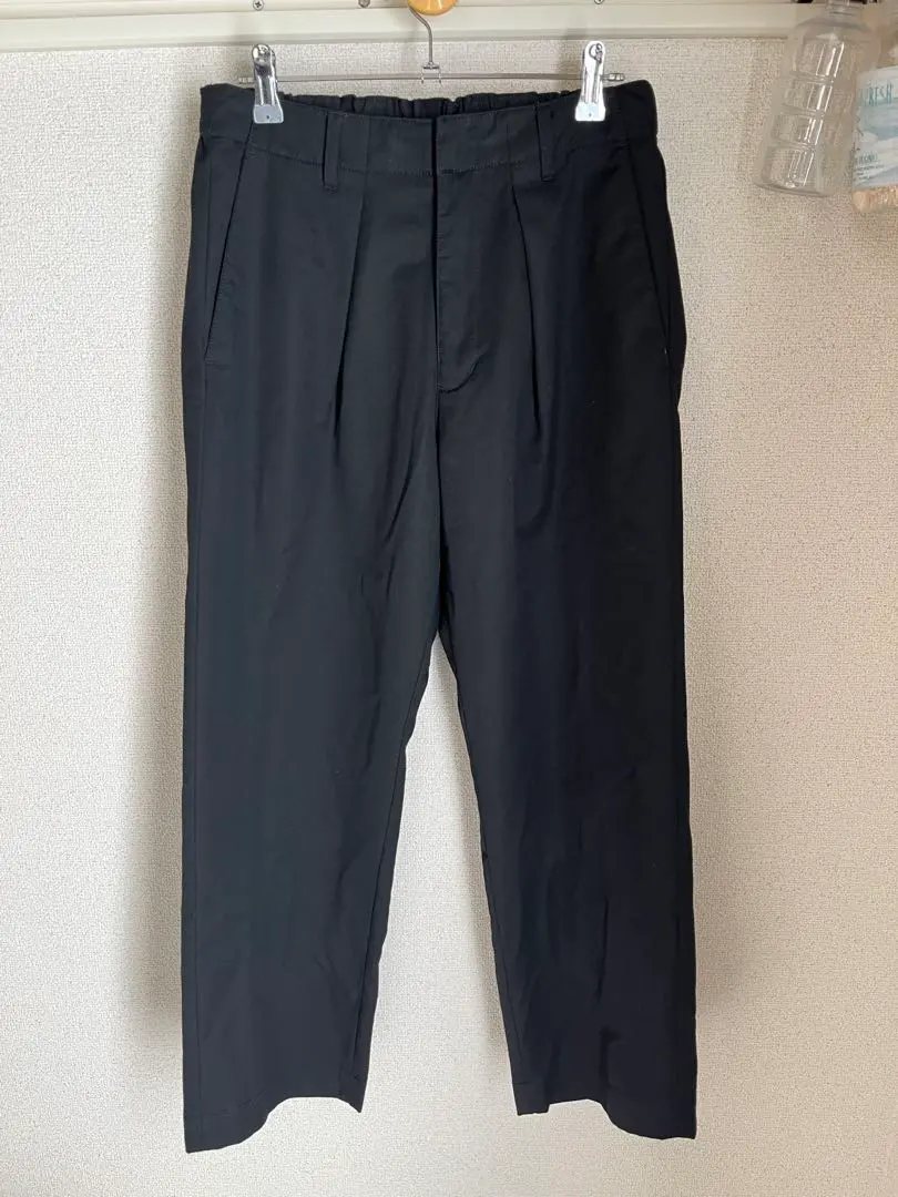 Thumbnail of LIDNM Viera Gabardine Wide Slacks, Size S, Black