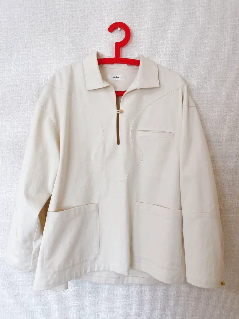 新品 未使用 トップス Tシャツ ミュラーオブヨシオクボ ホワイト 白 フリル GLARE T-SHIRTS｜muller of yoshiokubo(ミュラーオブヨシオクボ