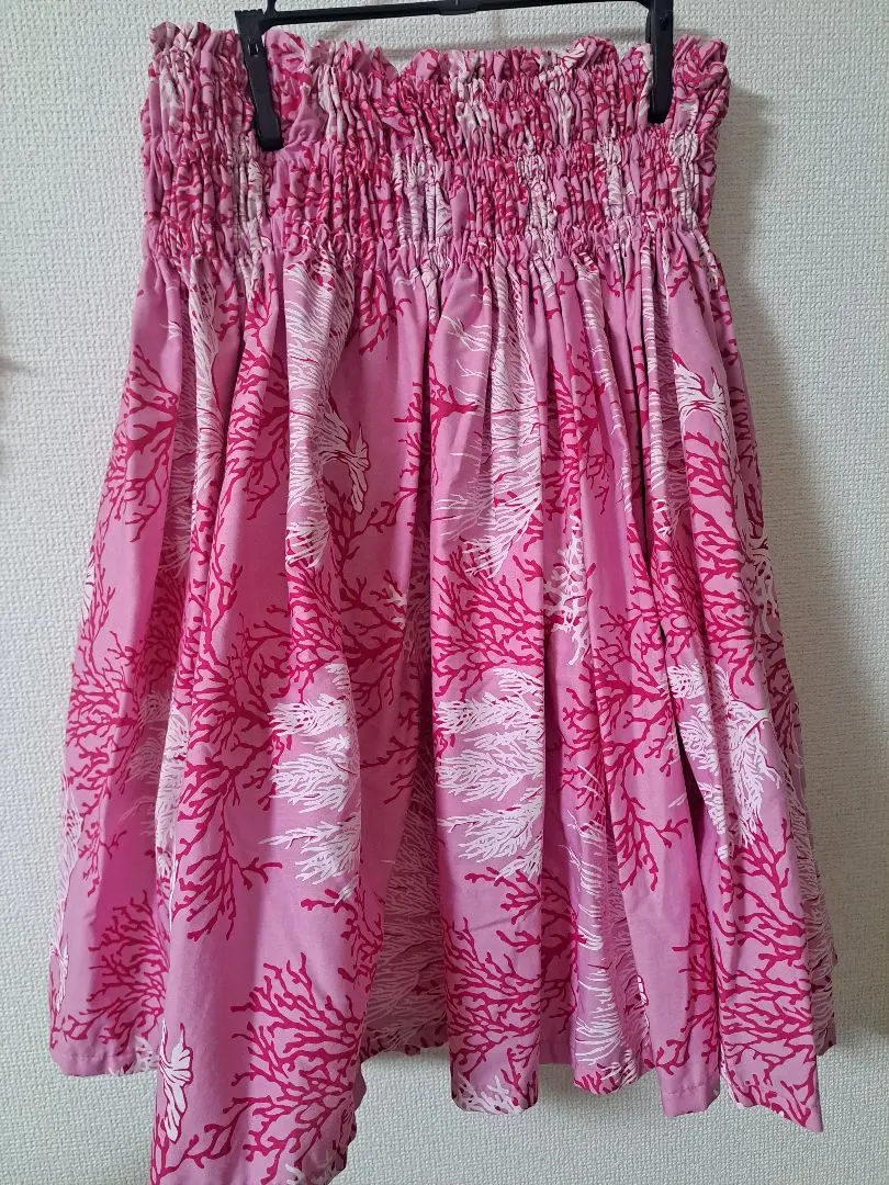 Thumbnail of Hula Dance Pau Skirt Coral Pink Nohea Hawaii Pau