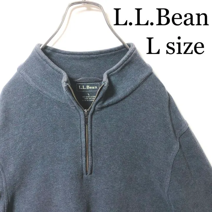 Thumbnail of L.L.Bean Half-Zip Solid Cotton Sweater L