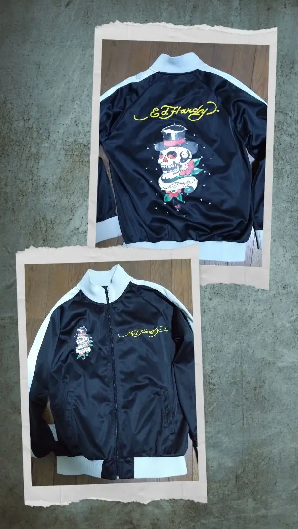 エドハーディ　スメック　コラボ　スカジャン Smechk×EDHARDY コラボスカジャン - メルカリ