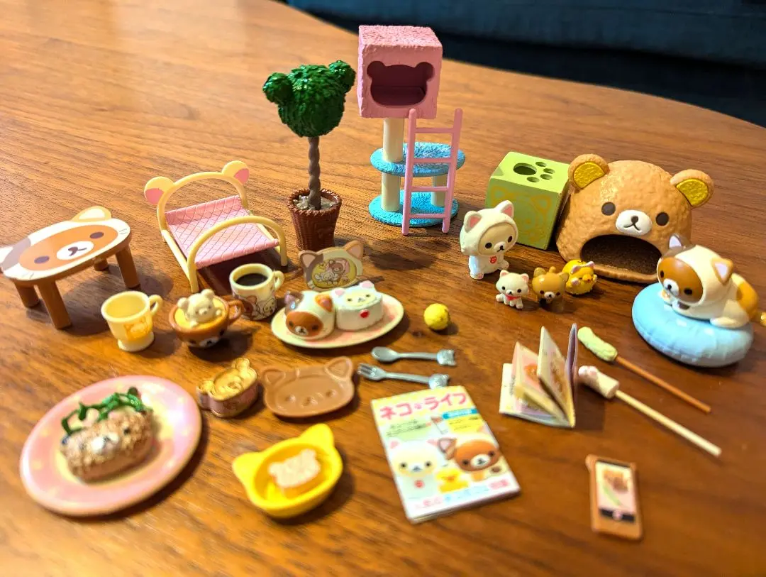 リラックマ のんびりねこカフェ♪未開封リーメントぷちサンプルミニチュア ☆ リーメント リラックマ のんびりネコカフェ 完全未開封品