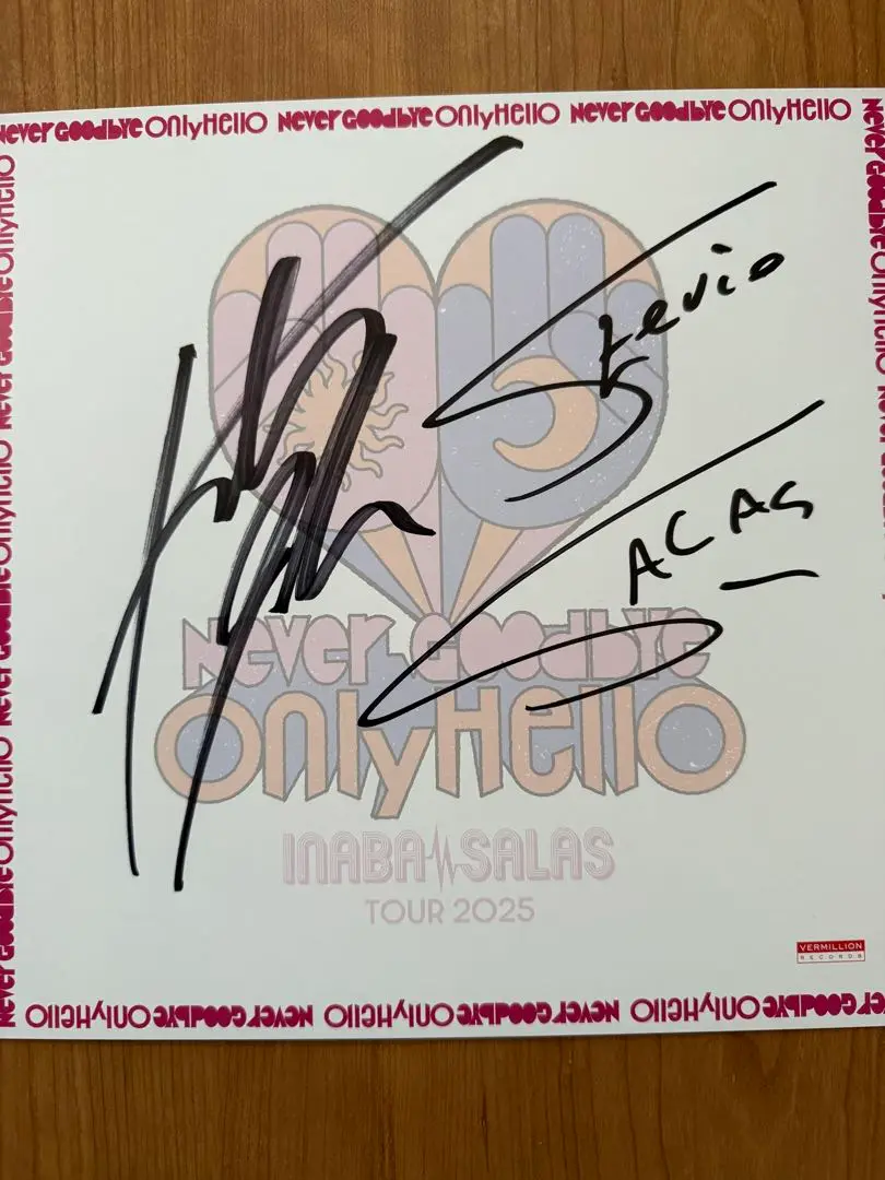 イナサラ INABA/SALAS 直筆サイン色紙 INABA/SALAS サイン色紙 稲葉浩志 イナサラ B'z イナバサラス
