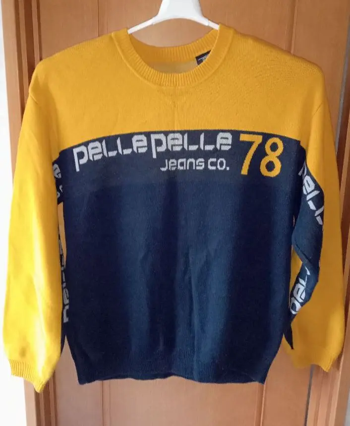 pelle pelle ペレペレ セーター 薄手 イエロー XL