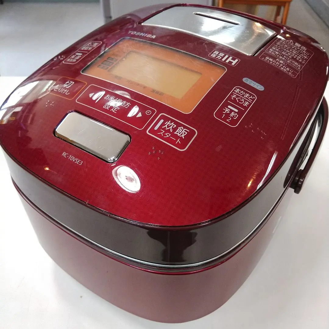 TOSHIBA IH炊飯器 RC-10VSE 5 赤 炊飯器・餅つき機