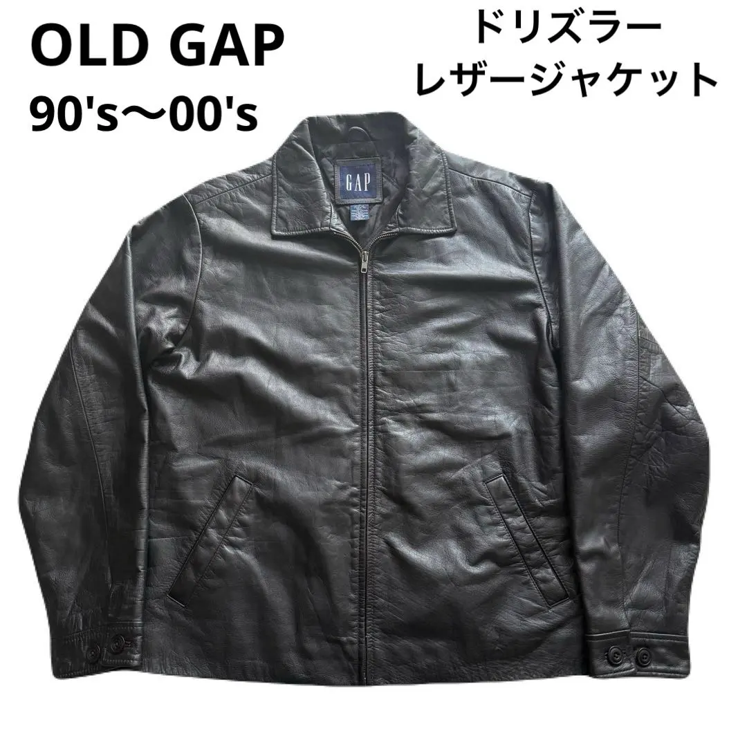 Thumbnail of OLD GAP 90s-00s Leather Jacket Drizzler High Neck