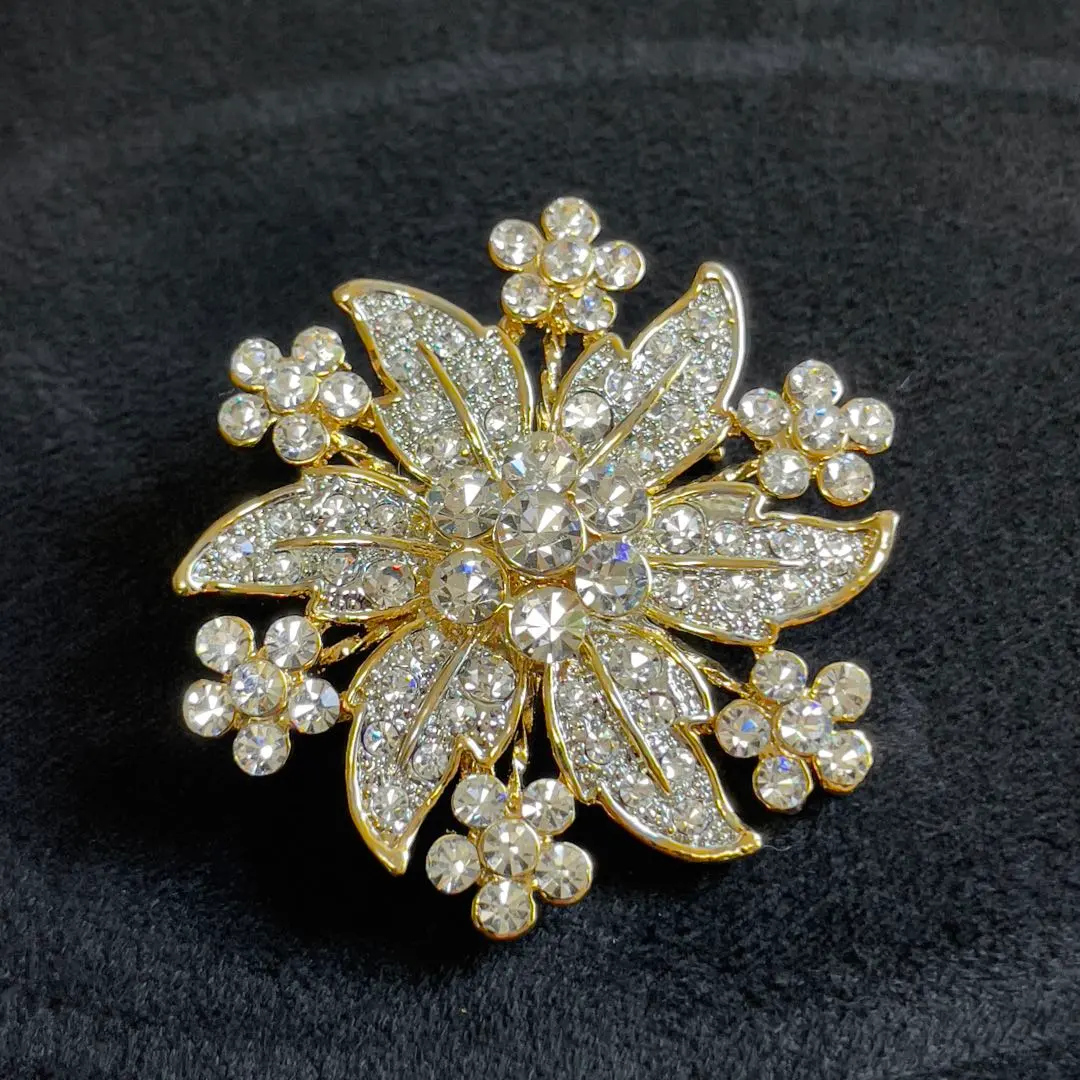 Thumbnail of Rhinestone Flower Brooch - Vintage