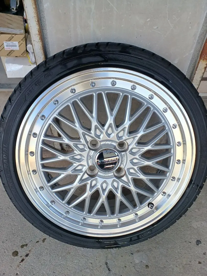 AME　シュタイナー　16インチ 　メッシュ　アルミホイールセット！ 共豊 STEINER シュタイナー FTX 16インチ 5.0J 45 4-100