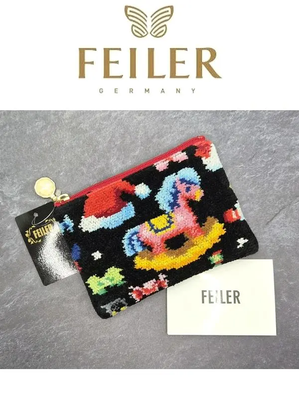 Thumbnail of ☆彡FEILER Santa's Coming! Tissue Pouch Black