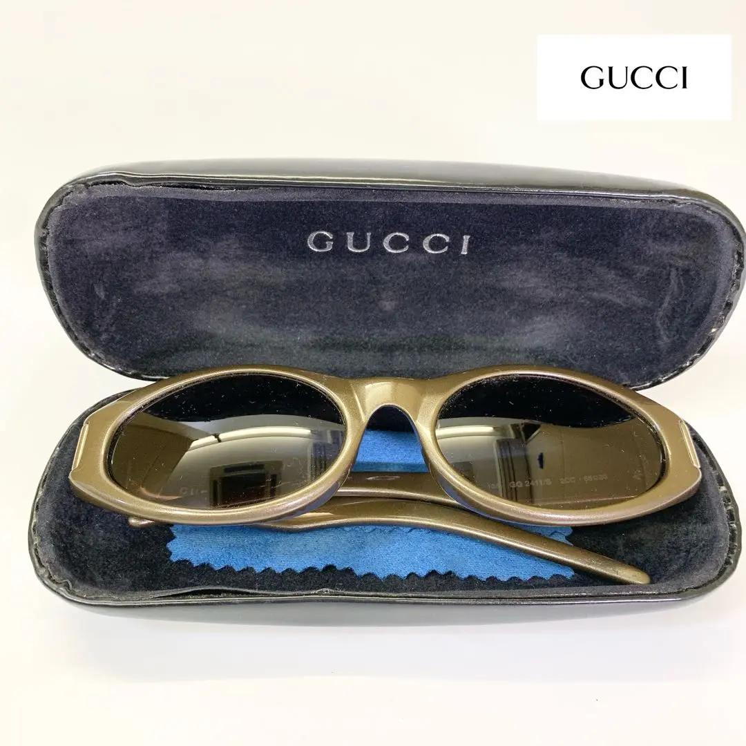 GUCCI グッチ サングラス メガネ 度なし GG2411/S 保存袋付き