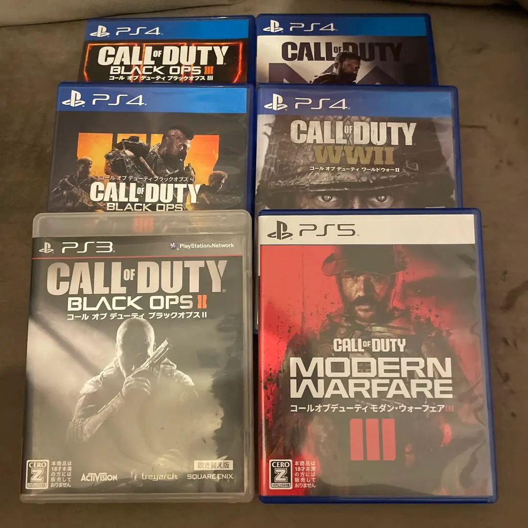 ps3 and ソフト(COD BO2、バトルフィールド4、グラセフ5)