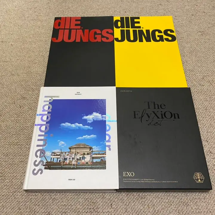 exo DIE JUNGS sum 日本 限定 ポストカード セット EXO◇die JUNGS◇写真集 完全版 3冊セット ポストカード