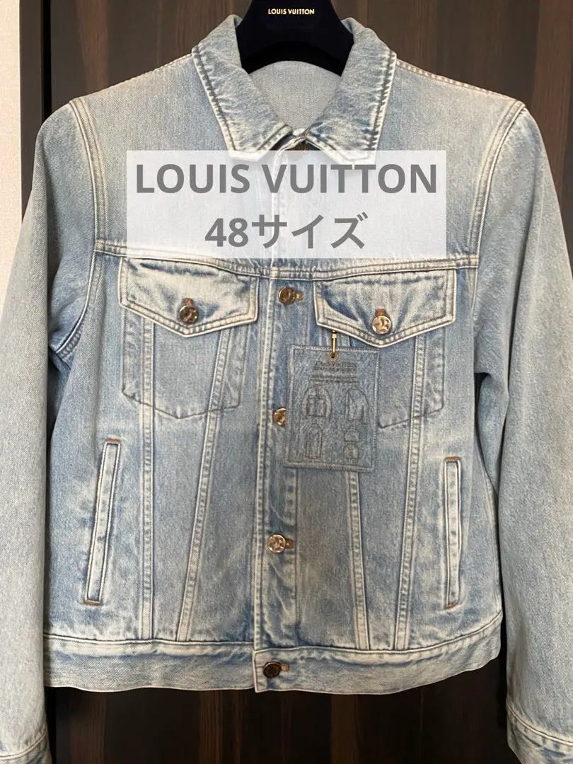 【出会えた一点物】Louis Vuitton DNAデニムジャケット＃48 LOUIS VUITTON】ルイヴィトン『1A5D8N ヴァージルアブロー DNA