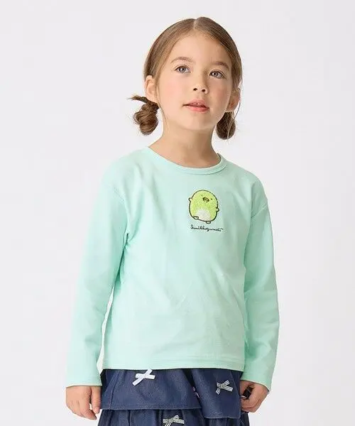 Thumbnail of any FAM KIDS [Sumikko Gurashi] Sagala Embroidery Long Sleeve T-shirt 130