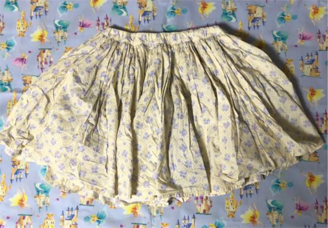 恕不議價！fafa 花紋裙子 黃色 的縮圖