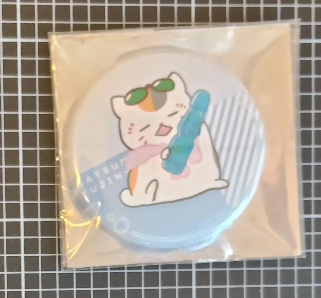Thumbnail of Natsume's Book of Friends Cafe: Nyan-ko Sensei and Summer Fun (Latter Period) Can Badge B ★ Ramune