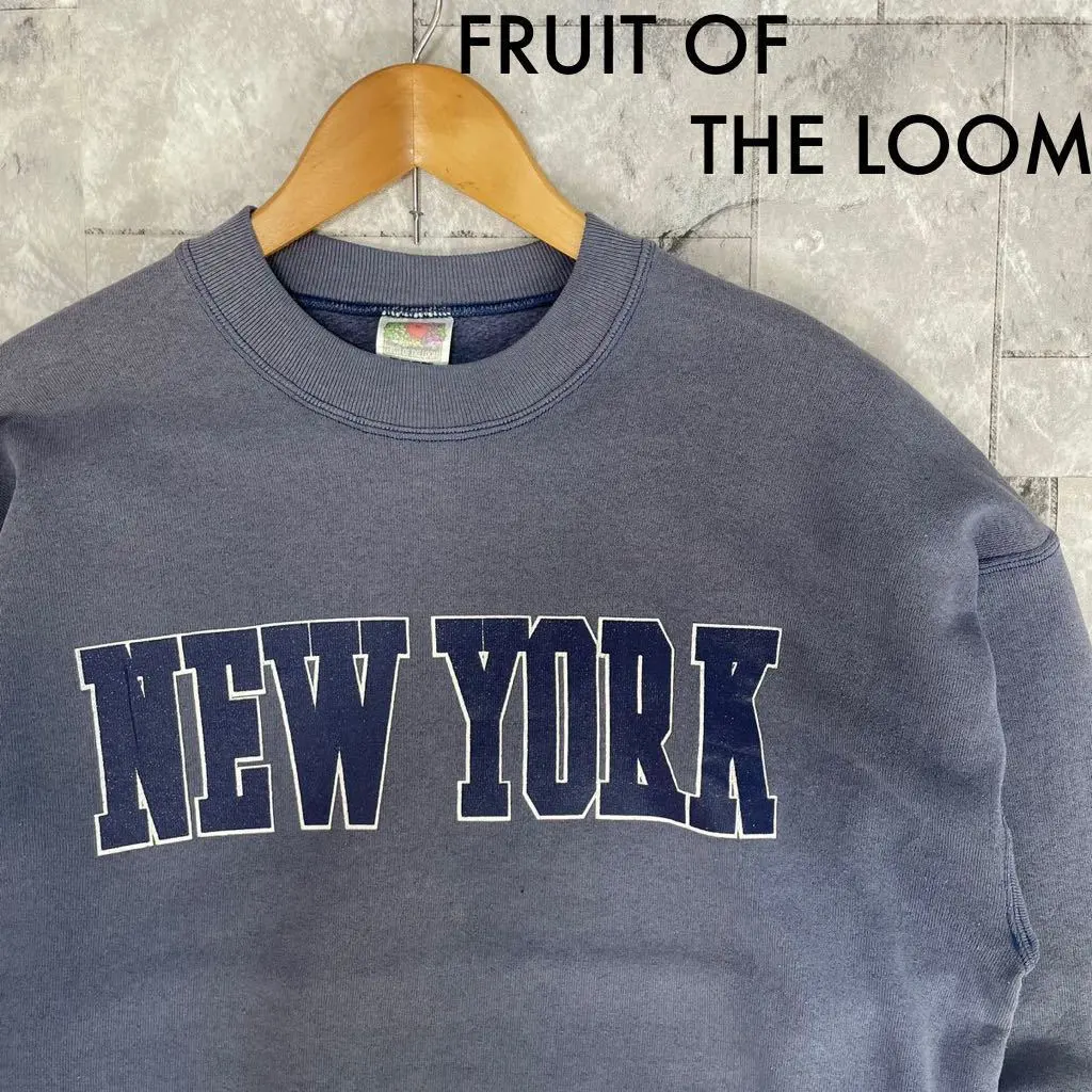 Thumbnail of Fruit of the Loom Sweatshirt Big Print Logo NY New York