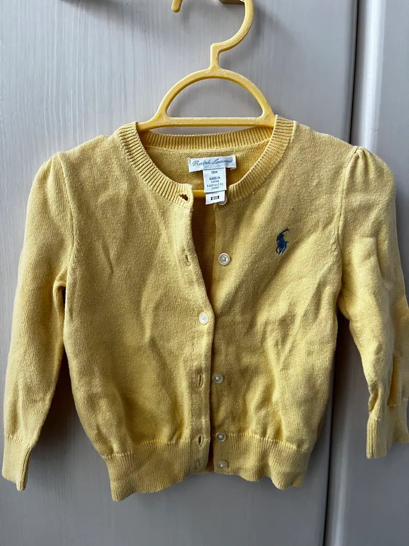 Thumbnail of Ralph Lauren 18M Yellow Cardigan