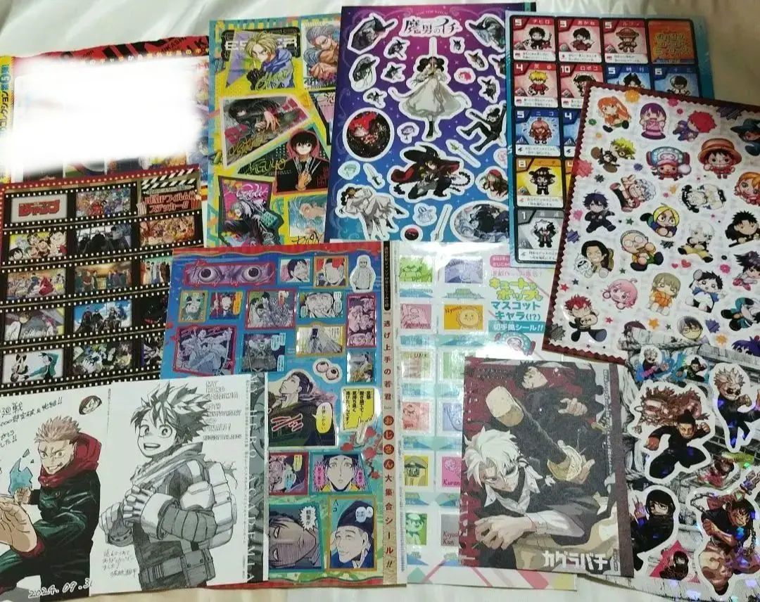 Thumbnail of Weekly Shonen Jump Appendix: Stickers, Cards, Postcards, Bookmarks - 11 items - Lot