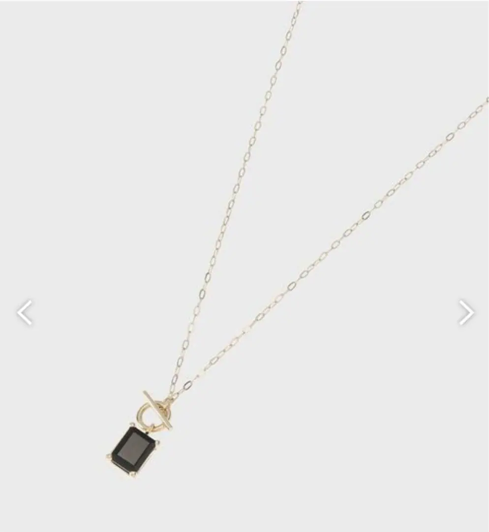 ココシュニック オニキス マンテル ネックレス k10YG K10ロックモチーフマンテル ネックレス（ネックレス
