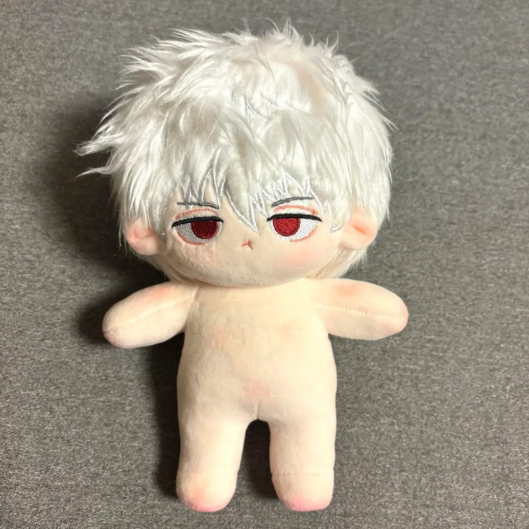 銀魂　銀さん　坂田銀時　着せ替えぬいぐるみ　コスチューム付き骨なし　20cm 銀魂 坂田銀時 20cm ぬいぐるみ - 銀土 コットン着せ替え人形