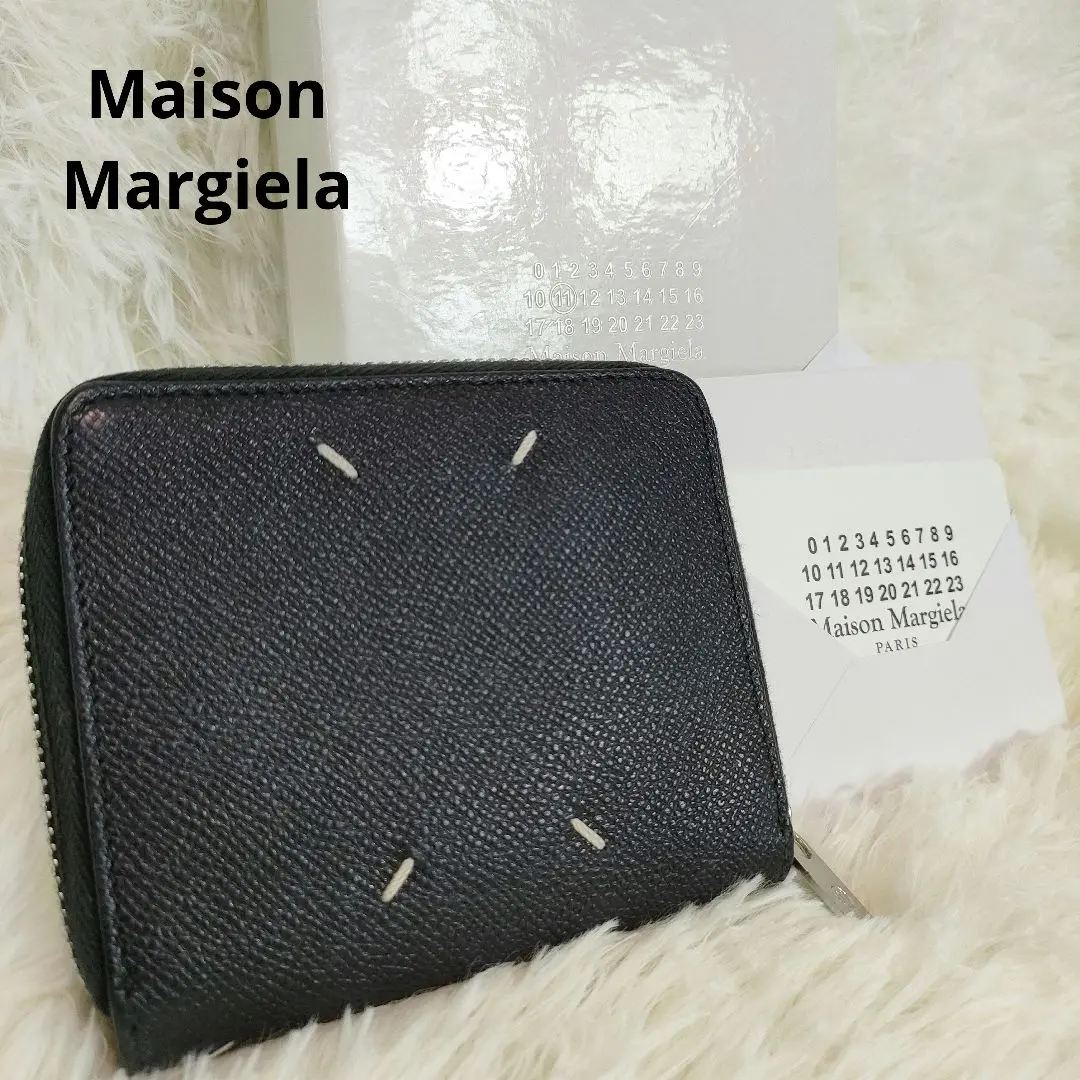 美品✨ メゾンマルジェラ S55UI0197 財布　ラウンドジップ　4ステッチ 美品✨ メゾンマルジェラ S55UI0197 財布 ラウンドジップ 4