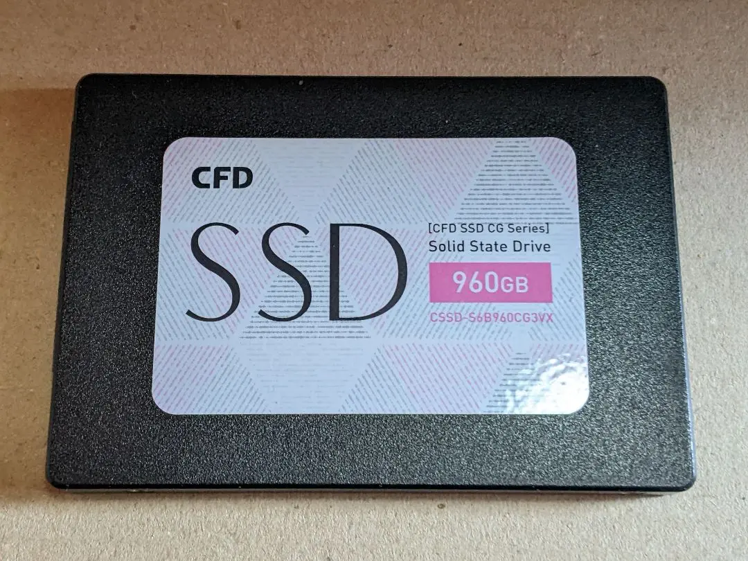 CFD CSSD-S6B960CG3VX 未開封新品 CSSD-S6B960CG3VX | CFD CG3VX SATA接続 2.5型SSD 960GB | CFD