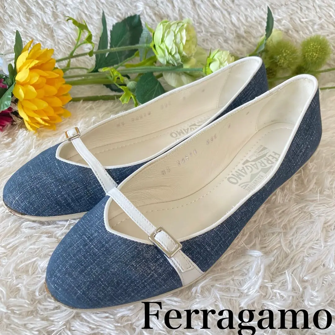 Salvatore Ferragamoオープントゥラバーリボンフラットシューズ フェラガモ 公式サイト | レディース バレエシューズ