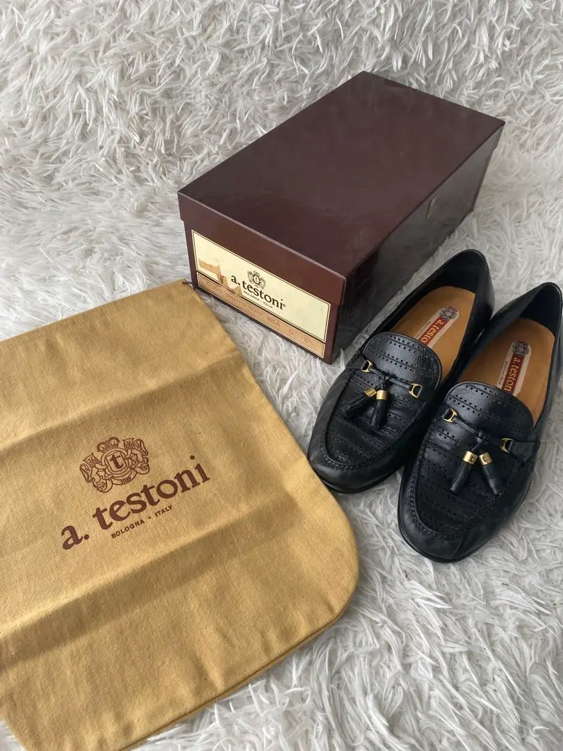 【美品】a.testoni アテストーニ ブラックレザー パンプス ローファー 楽天市場】a.testoni ア テストーニ ビット ローファー ブラウン